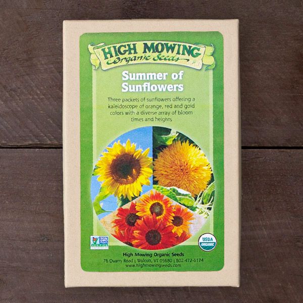 Summer of Sunflowers Organic Seed Collection (3 Pack)