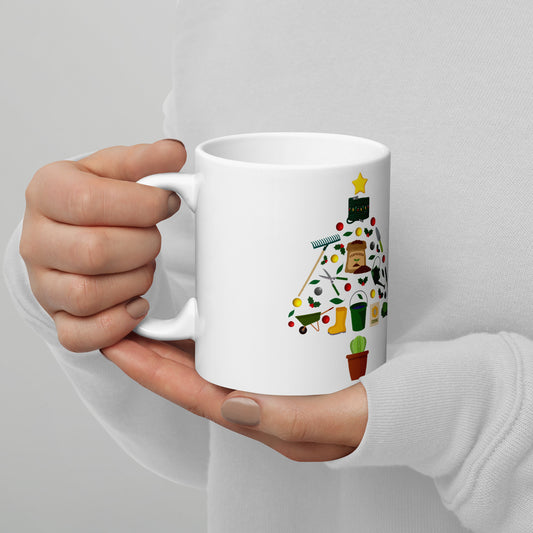 Gardening Christmas Tree Mug